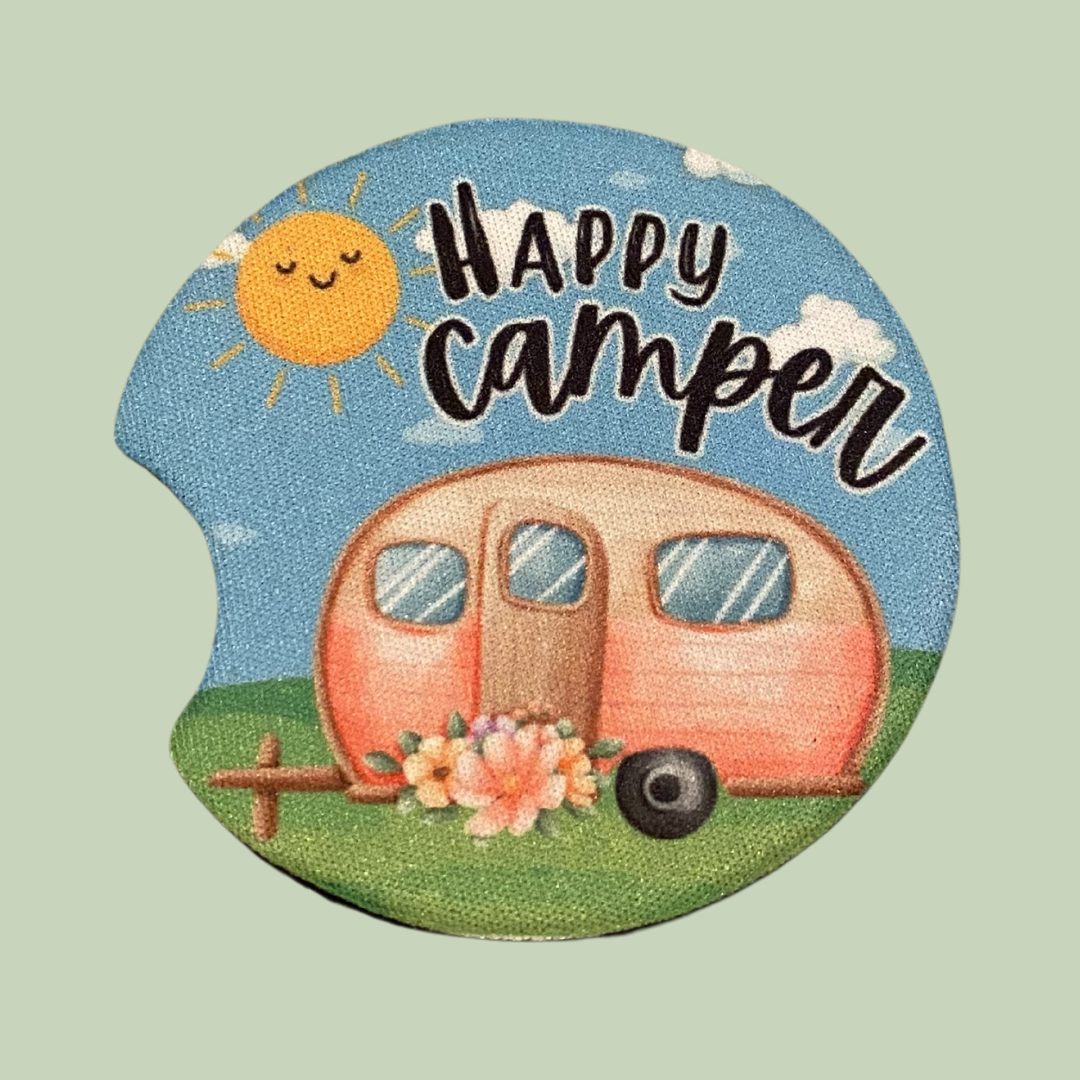 Happy Camper Car Coaster