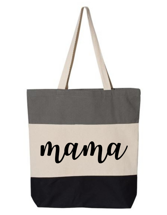 Mama Tri-Color Tote